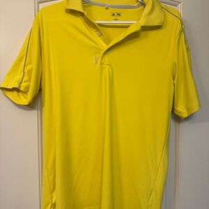 Adidas Yellow Performance Polo Shirt